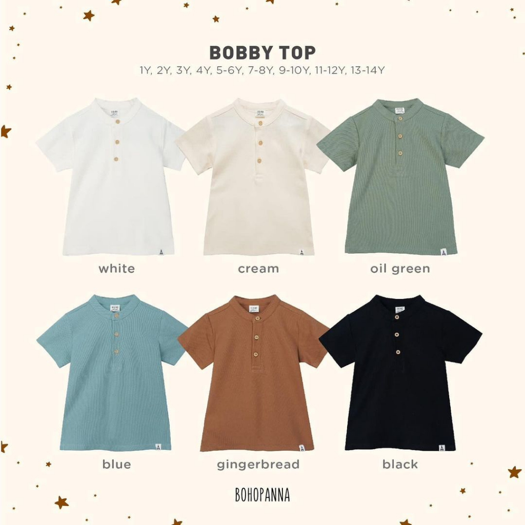 BOHOPANNA - BOBBY TOP - Atasan Anak Laki-Laki - Polo Anak