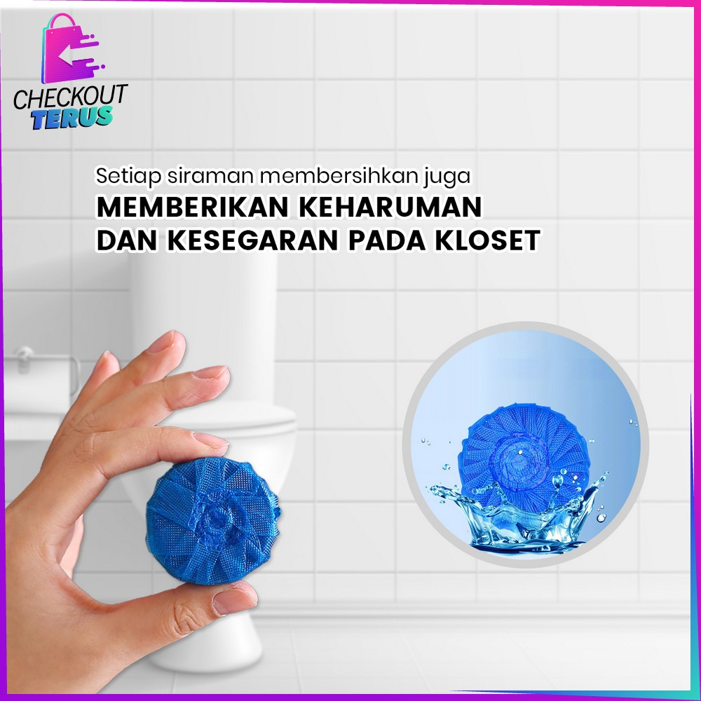 CT C856 Tablet Biru Pembersih Toilet Kloset Cleaner Anti Kuman dan Bau Penyegar Pewangi WC Penghilang Bau Toilet Praktis