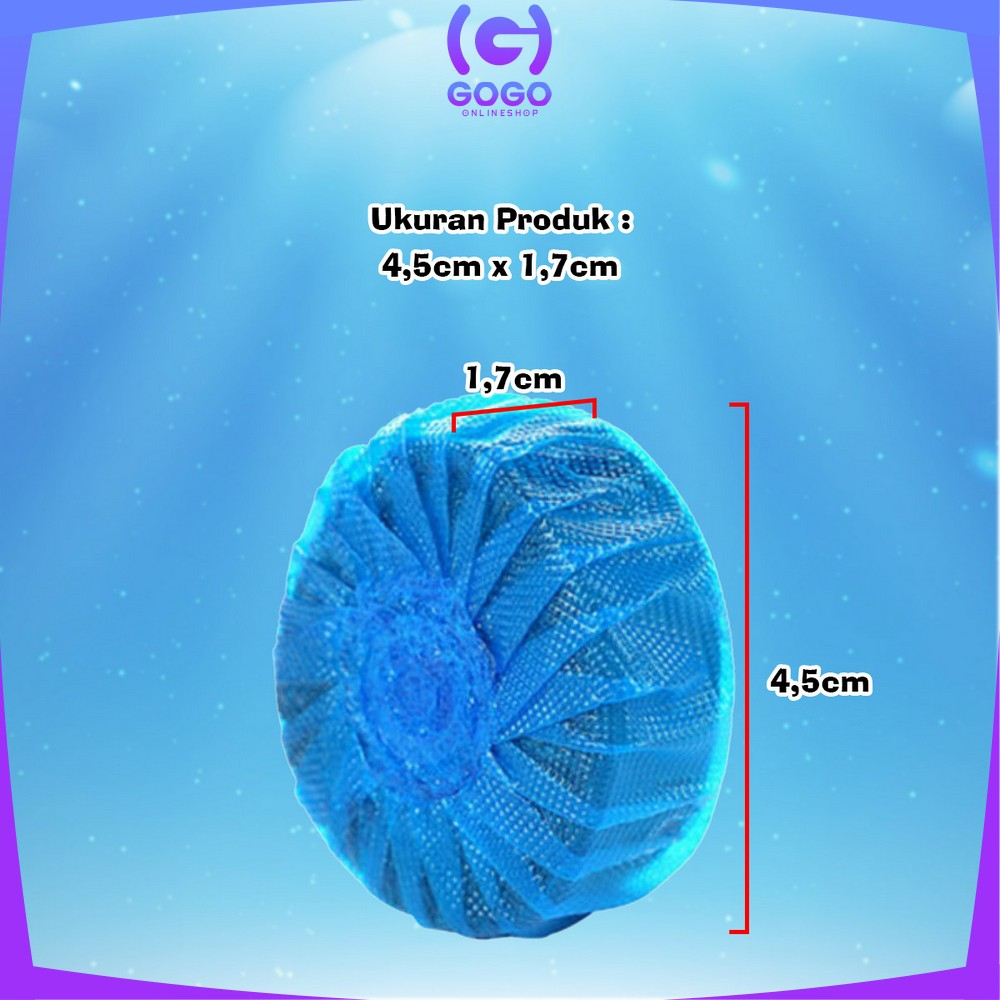 GOGO-C856 Tablet Biru Pembersih Toilet Penyegar Pewangi WC Penghilang Bau Anti Bau Toilet / Pembersih Kloset Toilet Cleaner Anti Kuman