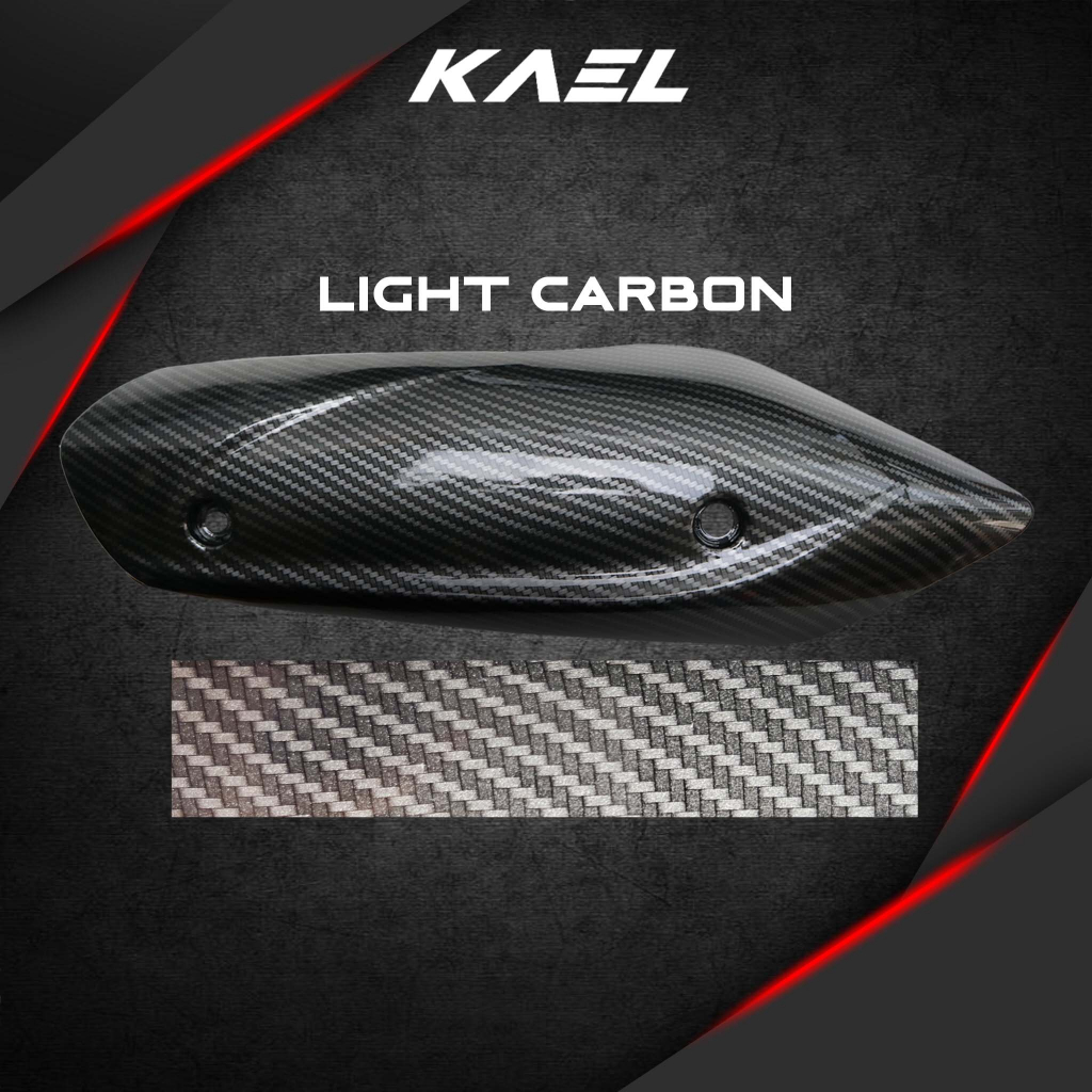 Pelindung Knalpot Freego 2019-2021 Cover Kenalpot Muffler Exhaust Tutup Penutup Tameng Hitam Black Light Carbon Black Carbon Premium Free Go