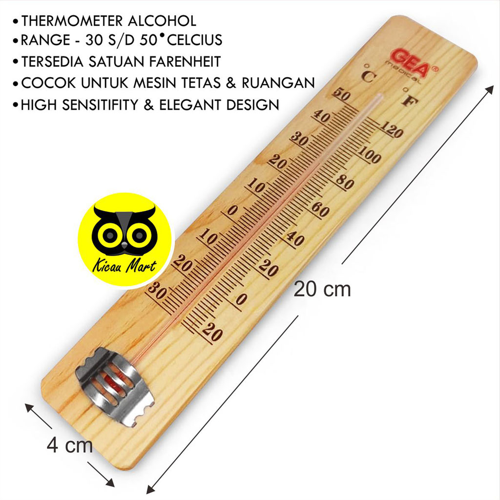 TERMOMETER THERMOMETER RUANG KAYU SUHU RUANGAN MESIN TETAS TELUR BURUNG RAKSA DINDING TERMO TRMOKY