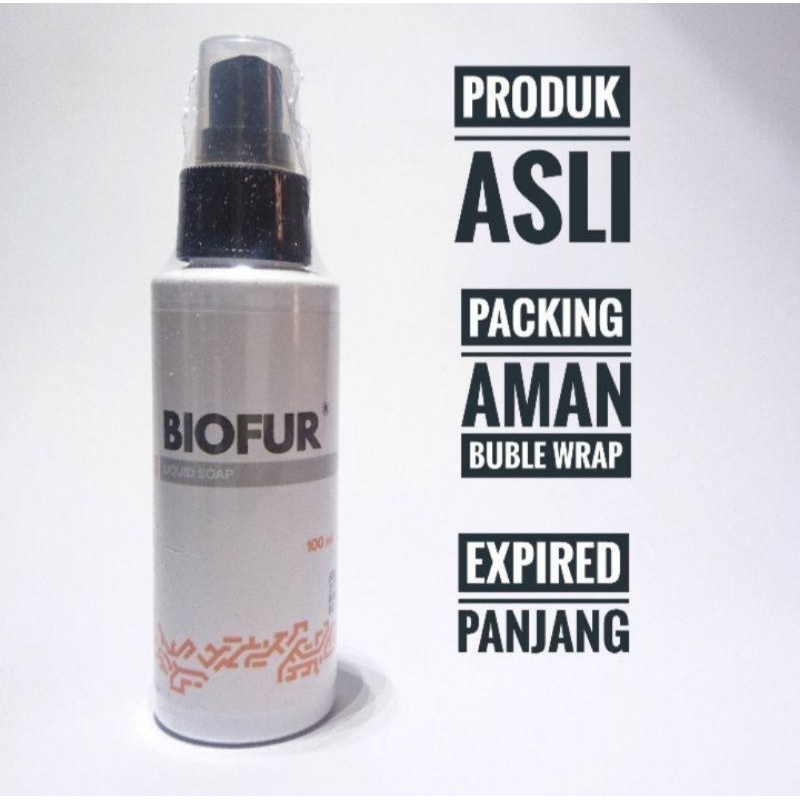 Biofur Liquid / Bar Soap - sabun kulit wajah berminyak & berjerawat - jerawat acne & oily skin - 100