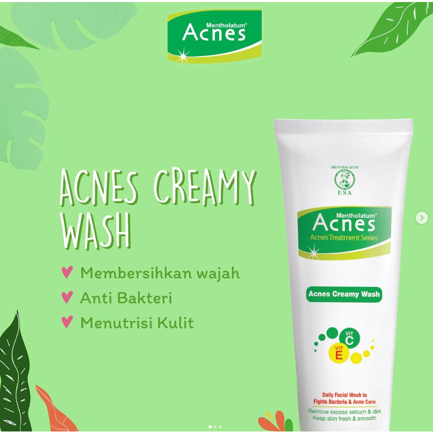 [BPOM] Acnes Creamy Wash 100 ml / Acnes Sabun Wajah / Acnes Face Wash / Facial Wash / Cleanser / MY MOM