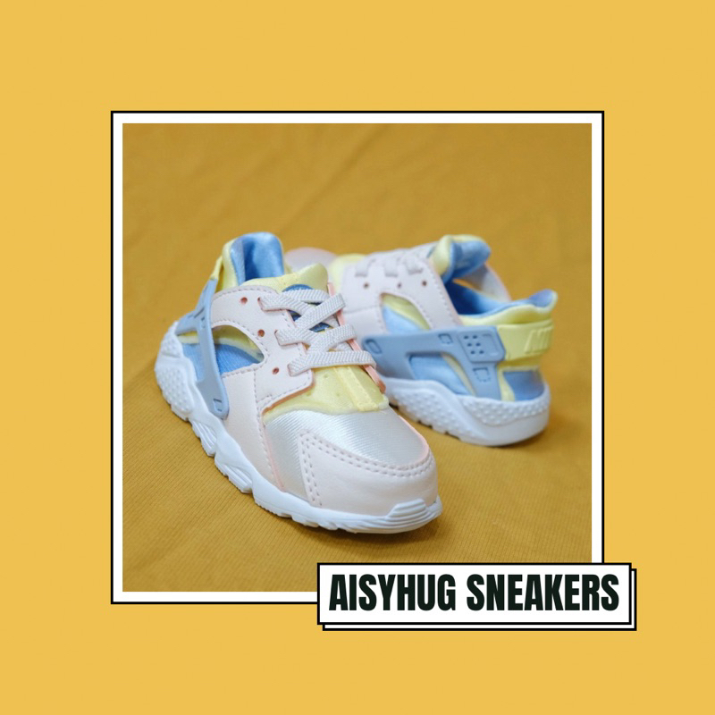 Sepatu Anak Huarache Kids Pearl Pink Blue Yellow Sneakers Anak Cowok Original