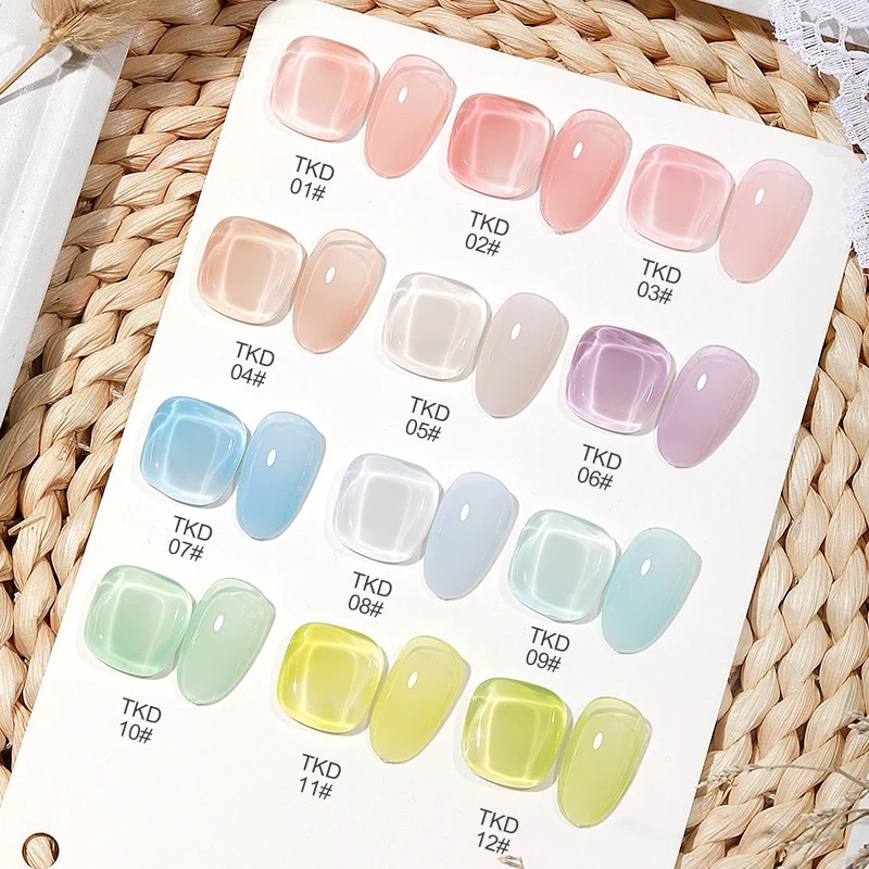 [FLASHES] AS TKD Cream Jelly Gel NAILS POLISH GEL KUTEK GEL 15ml Soak Off UV Gel