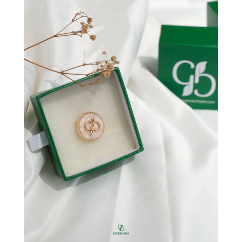 MINI BROOCH GREENISM BROSH PIN HIJAB GG