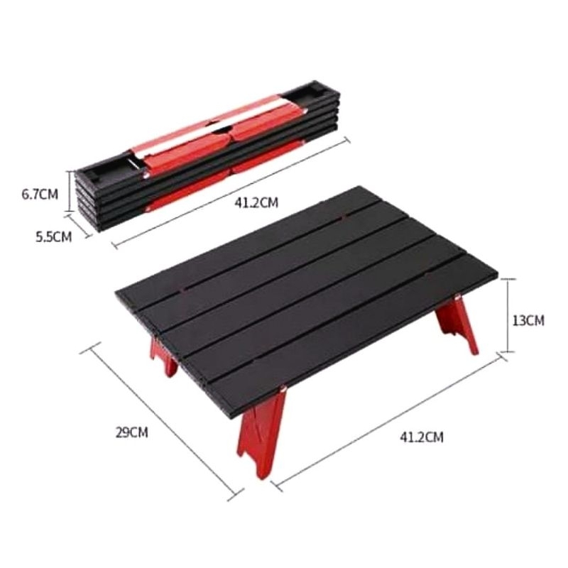 meja lipat outdoor mini camping portable kemping