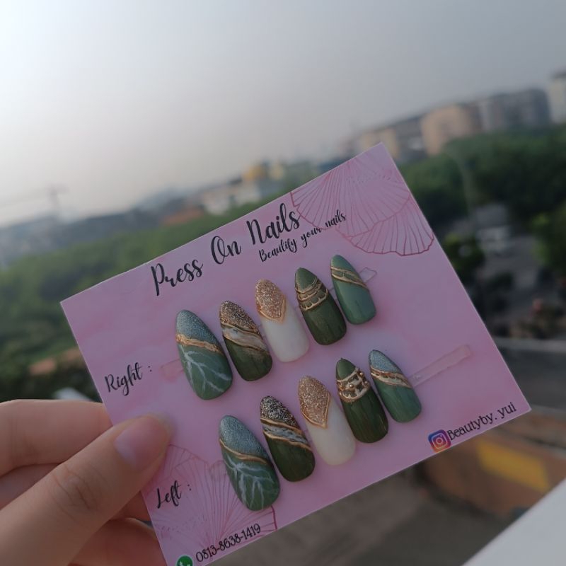 Press On Nails Jasmine Green