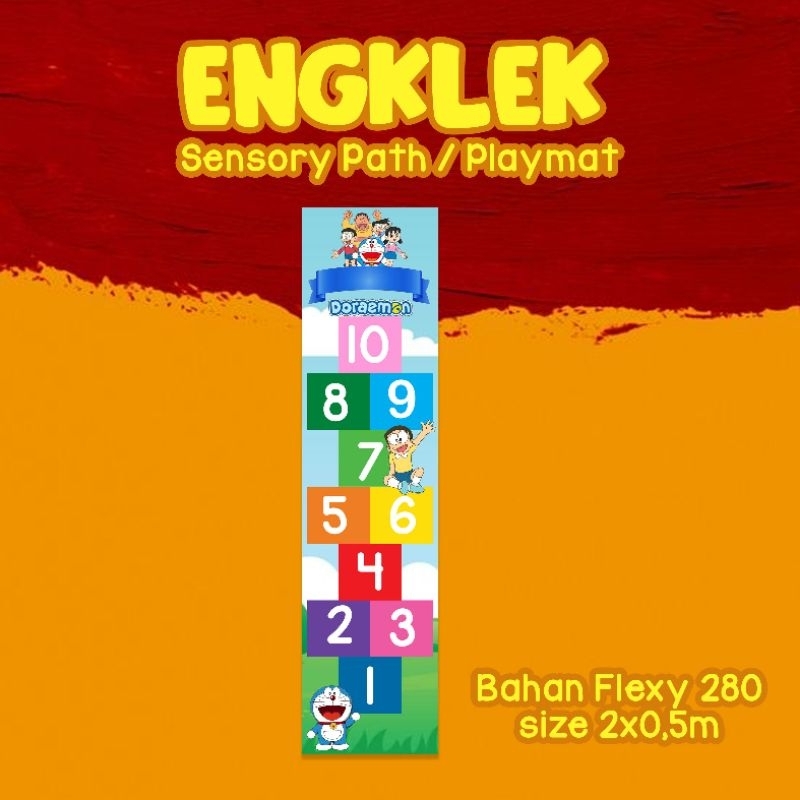 Sensory Path Playmat Karpet Bermain Anak Mainan Edukasi Engklek