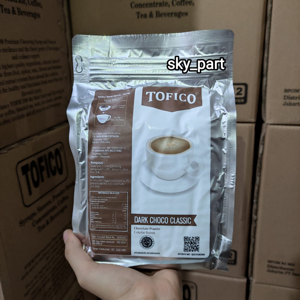 

Tofico Dark Chocolate Powder Bubuk Minuman Premium Dark Chocolate 1Kg