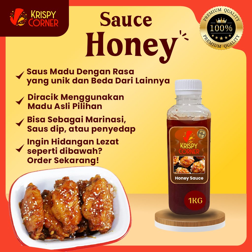 

SAUS MADU / SAOS MADU / SAUS HONEY SAUCE / MADU / HONEY SIAP SAJI PREMIUM 1Kg