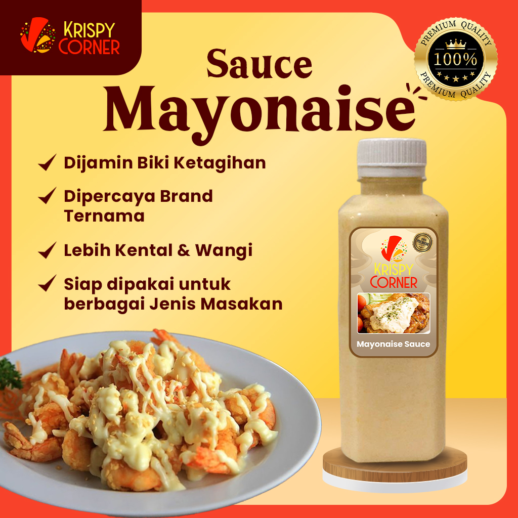 

SAUS MAYONAISE SAUS MAYO SAOS MAYONES SAUCE MAYONNAISE SIAP SAJI MURAH ENAK 300GR