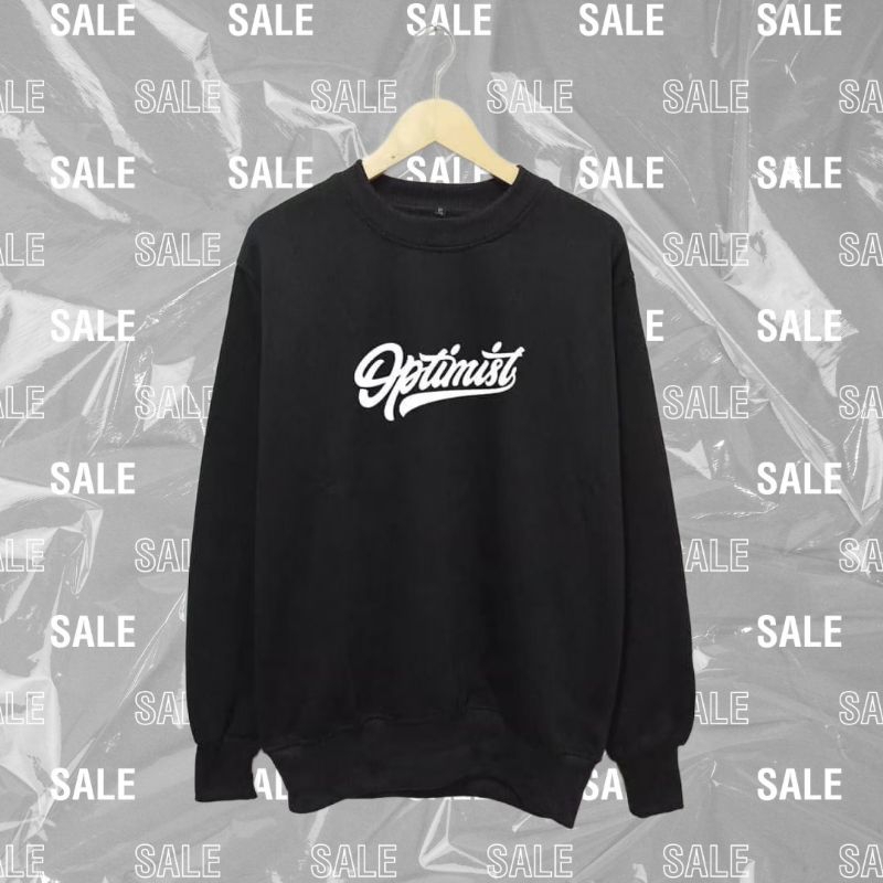 Sweater Crewneck Oversize Pria Wanita Distro Premium Optimis Jaket Switer Jaket Pria Jaket Wanita Sw