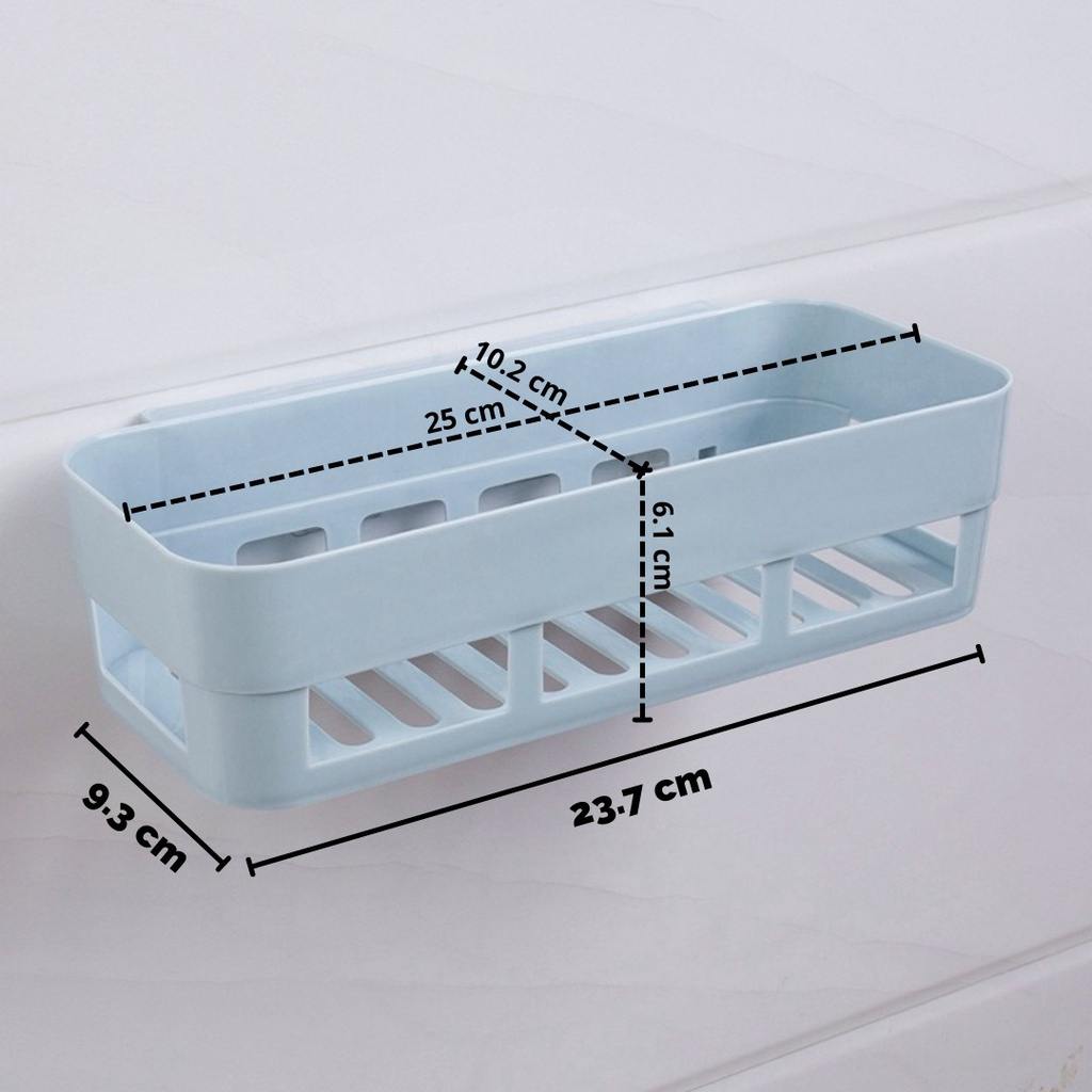 Rak Sudut Rak Tempel Kamar Mandi Tempat Sabun Serbaguna