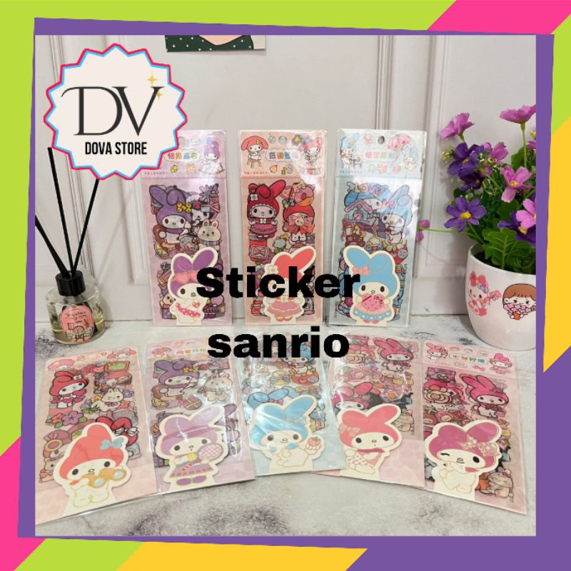 

STICKER SANRIO KARAKTER MELODY SZ 106 ISI 3 LEMBAR