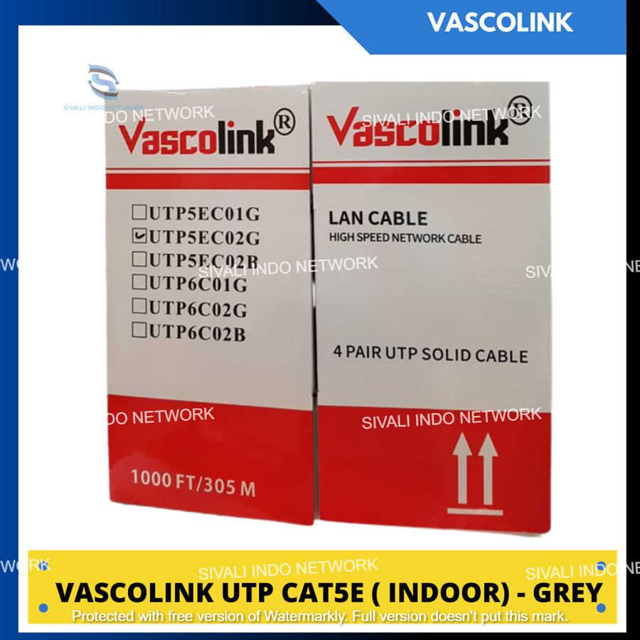 VASCOLINK LAN UTP CAT-5E  PER METER - KABEL POLOS