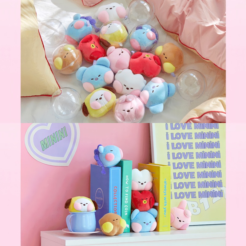 Bt21 Official Minini Stressball Doll Stress Ball Boneka Original Bts Line Friends Koya Rj Shooky Man