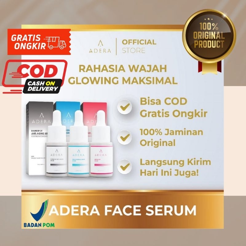 PAKET ADERA SERUM - ADERA DARKSPOT ANTI AGING SERUM - PENGHILANG FLEK HITAM - SERUM ADERA - ADERA DA