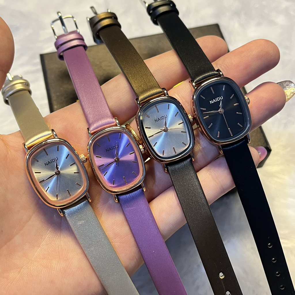 Jam Tangan Oval Tali Warna Classic Retro KY22 ULZZANG
