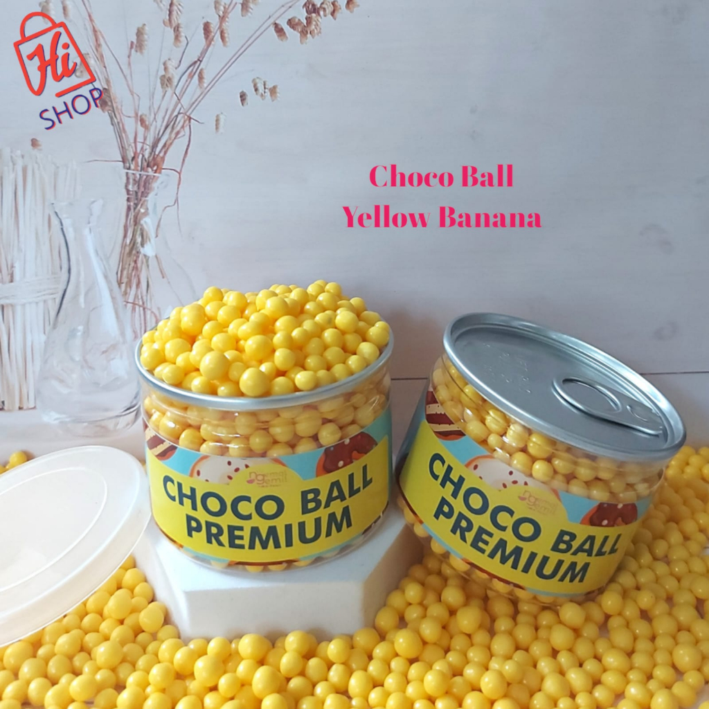 

Can Chocoball Yellow Banana Sprinkle Bola Kuning Pisang Topping Kue Donut Bolu Kualitas Premium