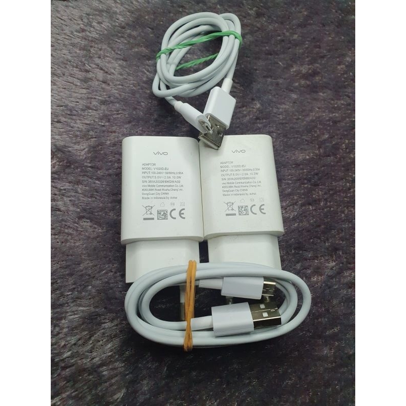 charger original cabutan hp Vivo 2A (micro USB) terbaru Y12 Y12S Y15 Dll