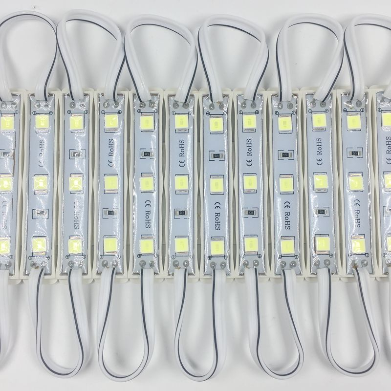 LAMPU LED MODUL STRIP 3 6 MATA IP65 SMD 5054 4040 WATERPROOF 12V