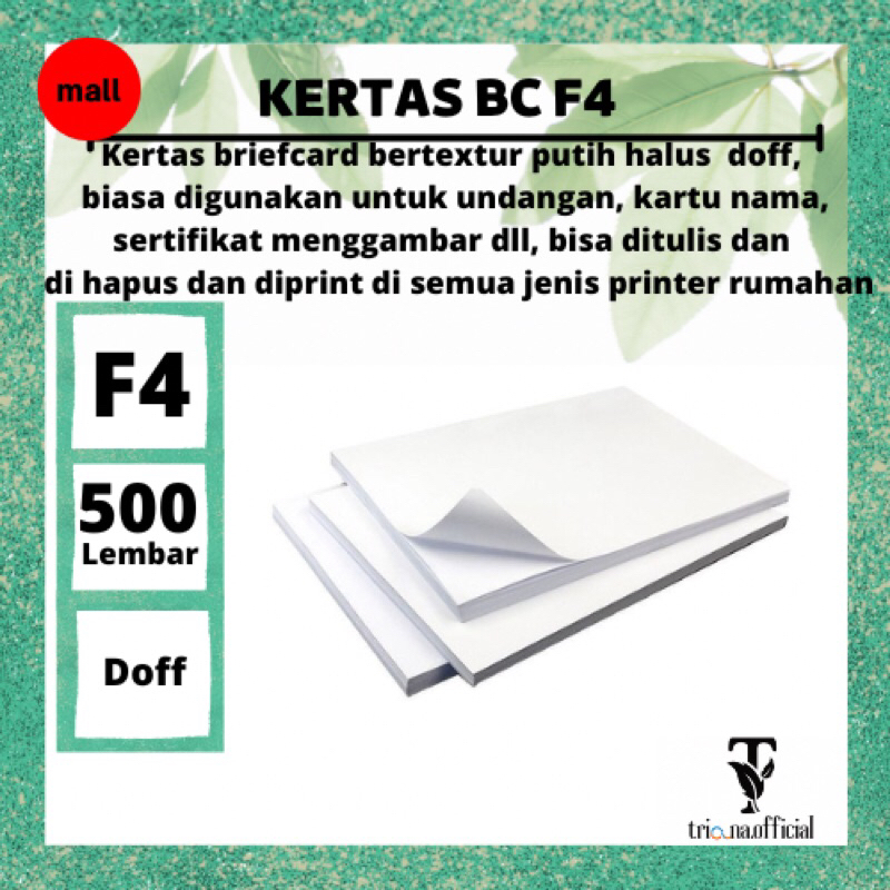 

500 lembar kertas bc f4 (160gsm)