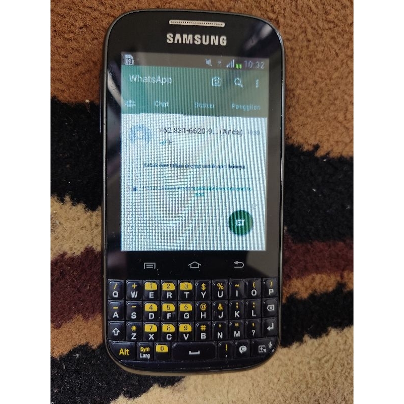 SAMSUNG CHAT B5330 BISA WA / hp android jadul bisa whatsapp