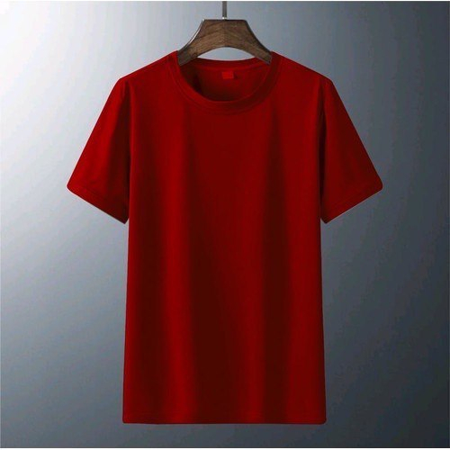 Kaos Polos Atasan Pria Wanita Oblong Pendek PE Soft || Baju Polos Pria Termurah-MERAH XL