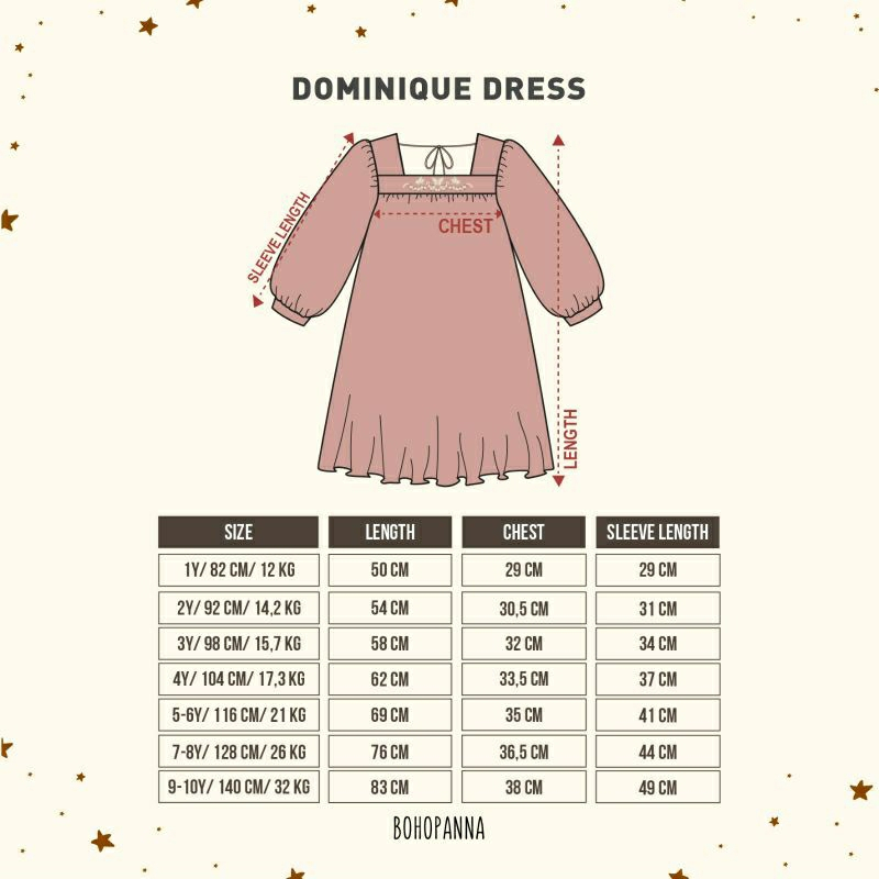 Bohopanna Dominique Dress - Dress Anak 1-10 tahun