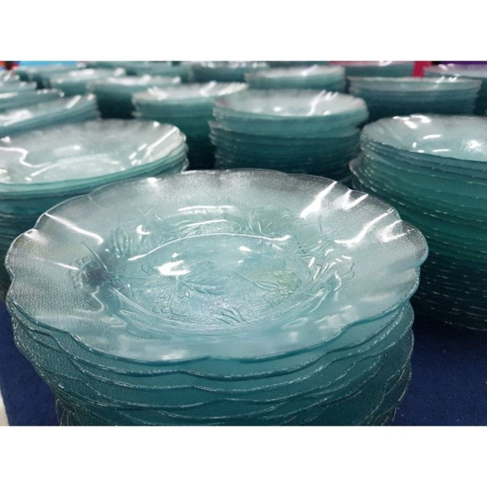 Piring Makan Kaca Beling 8 inch BBC Piring Makan BBC Murah 1 Lusin