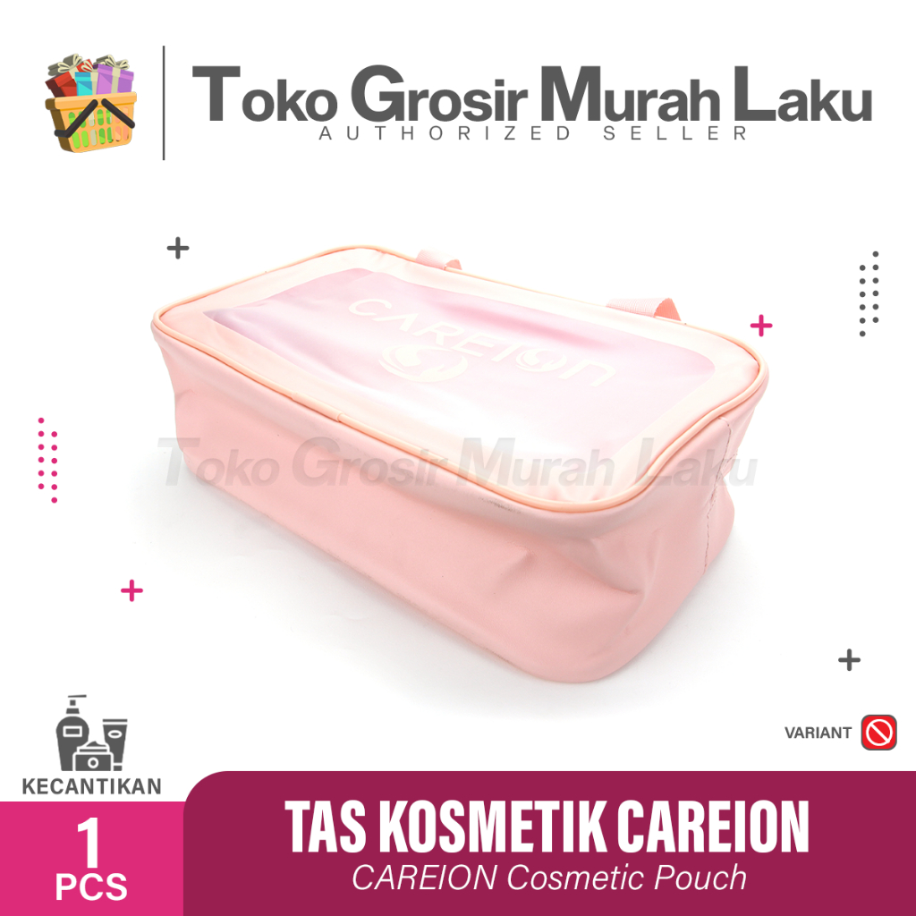 TAS KOSMETIK CAREION POUCH TRAVEL MAKE UP TOILETRY BAG ANTI AIR