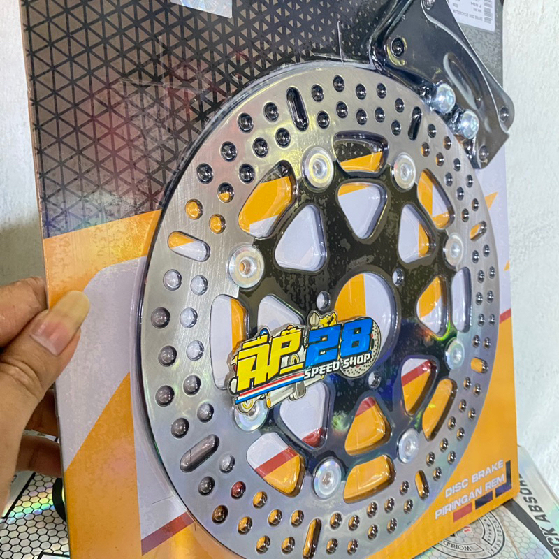 DISC CAKRAM DEPAN LEBAR FLOTING MATIC YAMAHA MIO J - MIO GT 115 - SOUL GT - MIO M3 - X-RIDE NEW - FINO NEW - FAZZIO - MIO S DLL LUBANG BAUT PIRINGAN 3 UKURAN 260 MM / PIRINGAN CAKRAM DEPAN MATIC YAMAHA LUBANG BAUT 3 UKURAN 260 MM