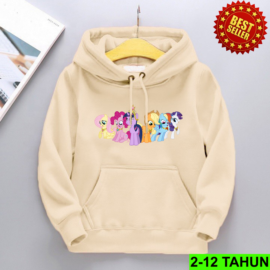 hodiie anak MY LITTLE PONY BARIS usia 2 3 4 5 6 7 8 9 10 11 12 tahun