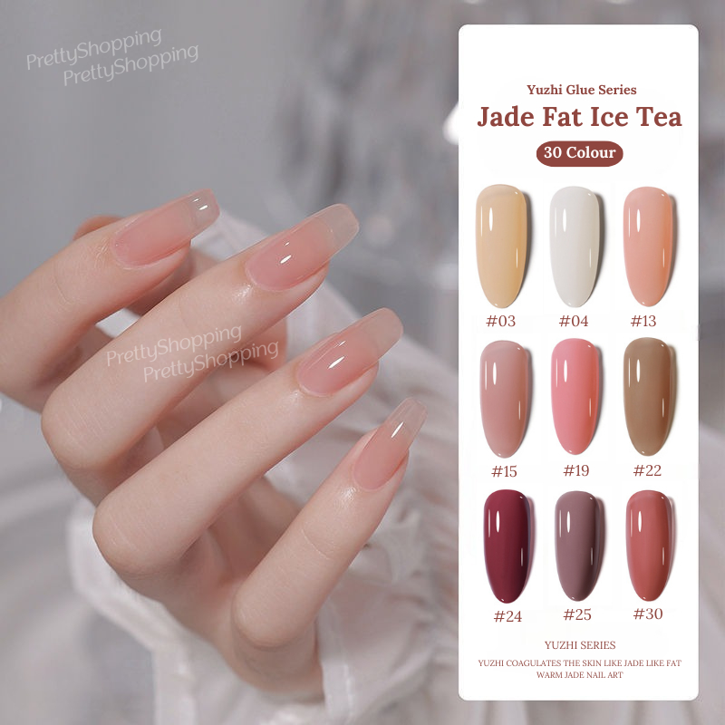 Pretty Paket Nail Gel Polish Ice Tea/ 30Colour Free Katalog+Kuku Display sudah diwarnai/ Kutek Gel Polish UV Led Jelly colour