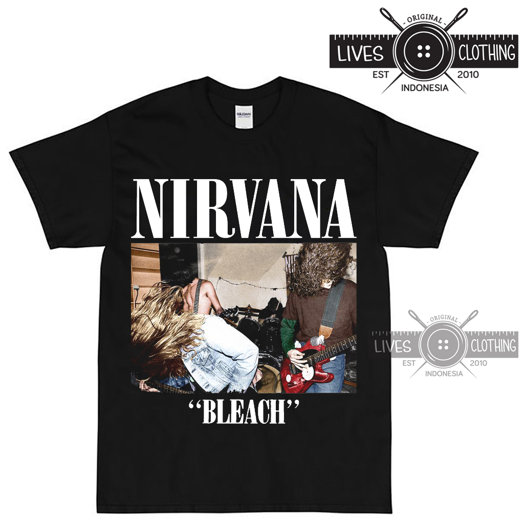 KAOS BAND NIRVANA KURT COBAIN  BLEACH COLOR GRUNGE / PEARL JAM SOUNDGRADEN FOO FIGHTER THE SMASHING 
