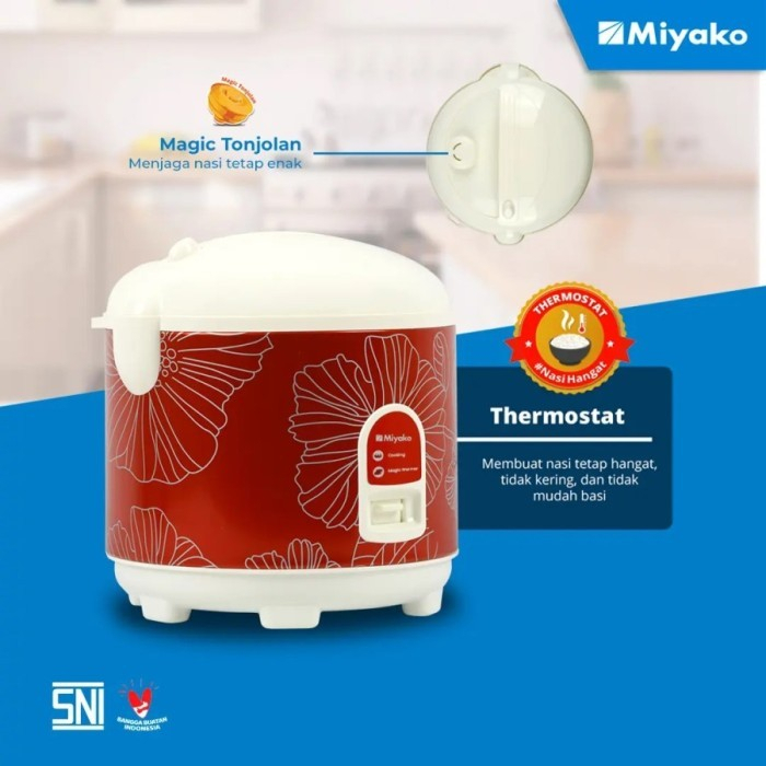 MIYAKO Rice Cooker MCM 558 SBC | Magic Com Nanoal 2 Liter Mcm-558 SBC