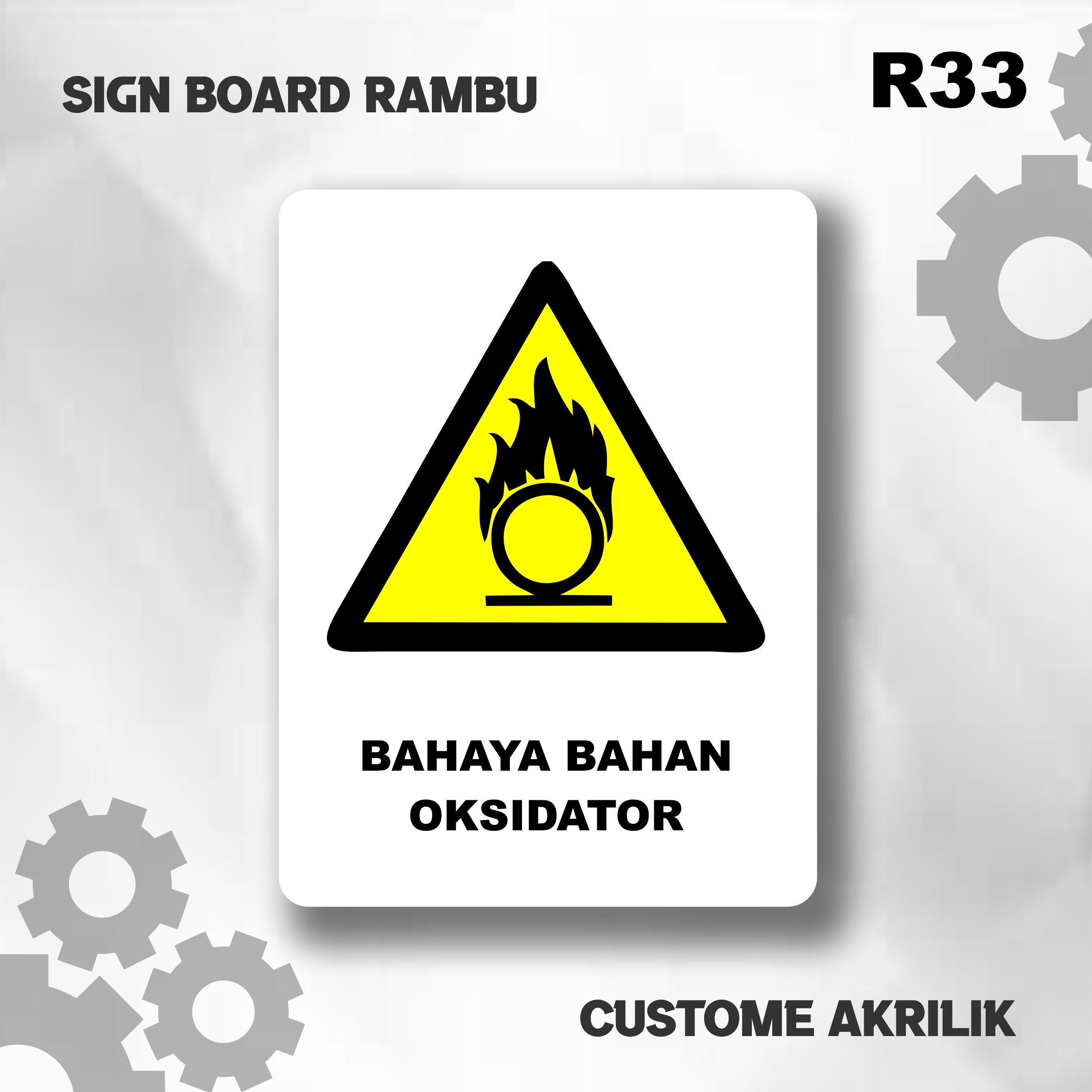 PAPAN PENUNJUK SIGN BOARD AKRILIK CUSTOM