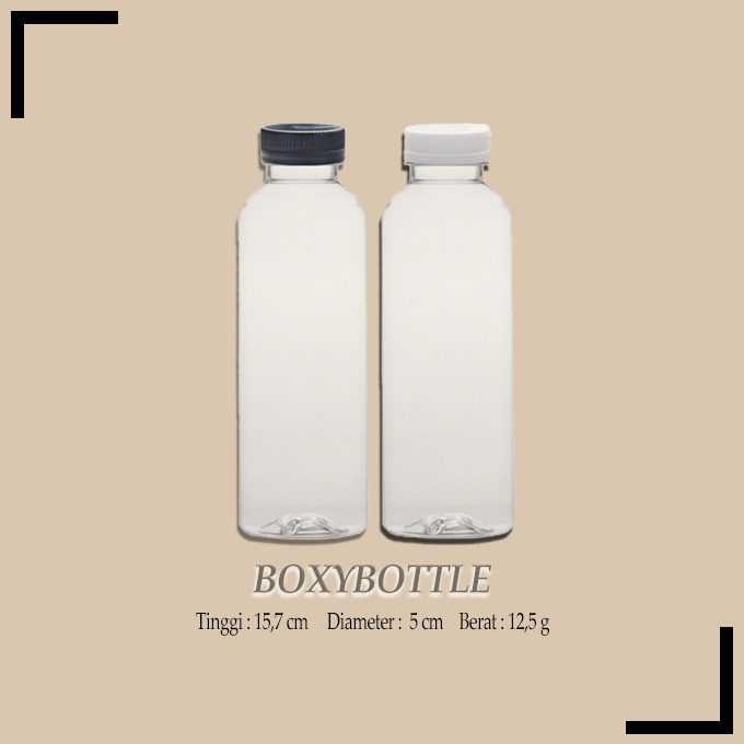 Botol Almond 250ml / Botol Plastik 250ml / Botol Kopi / Isi 50 pcs