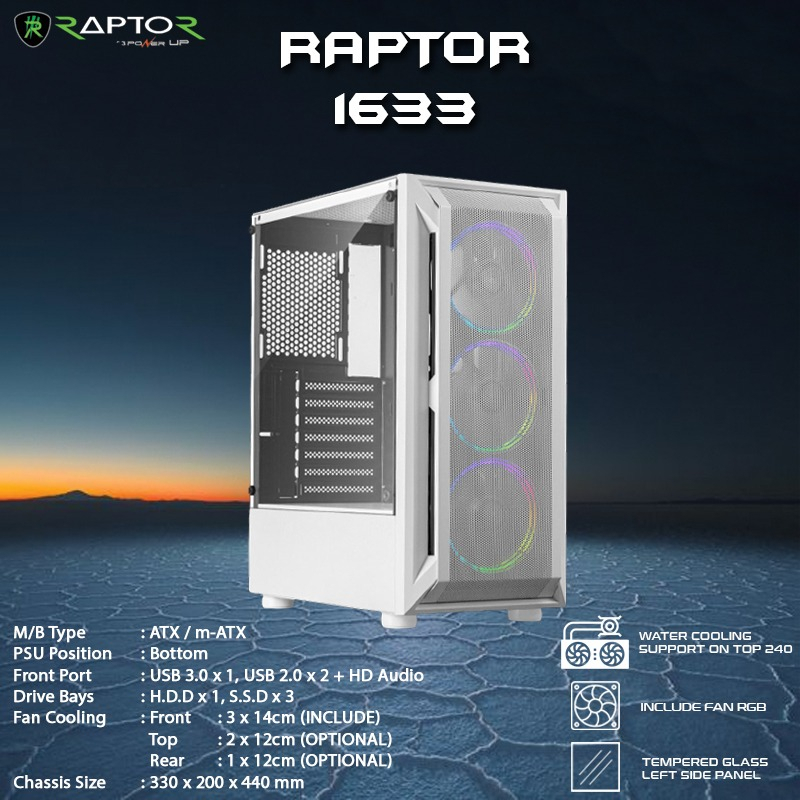 CASING POWER UP RAPTOR 1633