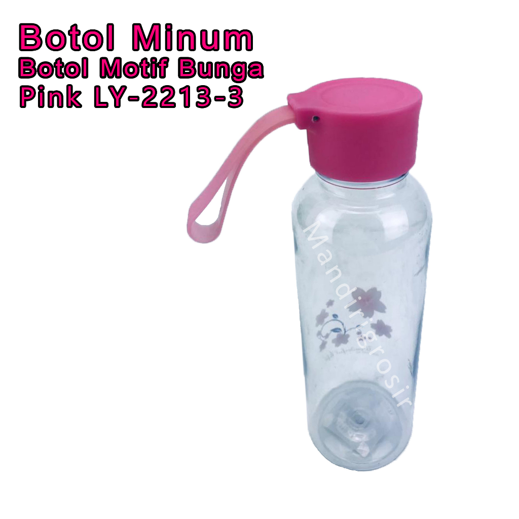 Botol Plastik* Botol Minum* Motif Bunga* 500ml* LY- 2213-3