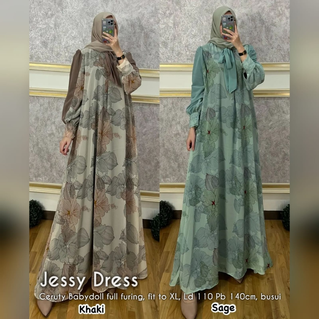 JESSY DRESS MAXI FULL FURING NEW