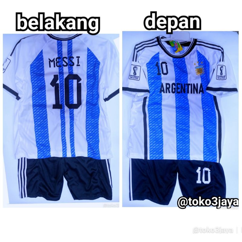 setelan Jersey Argentina Messi