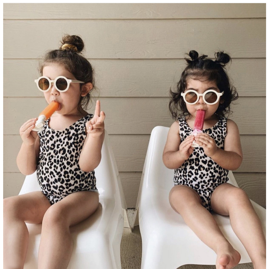 Kacamata bulat Fashion Anak Sunglases korea