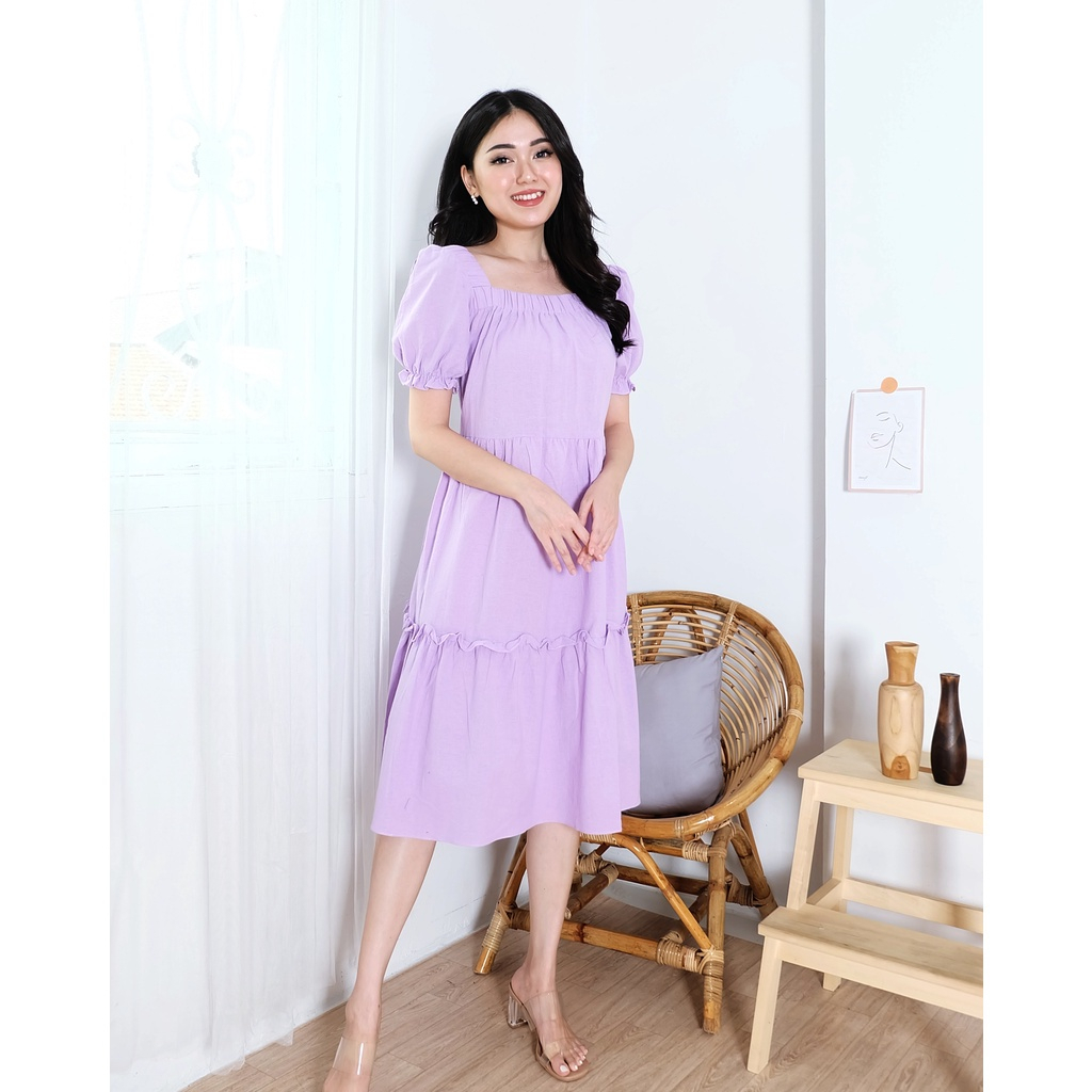 MONTANA DRESS / CASUAL TERUSAN SABRINA / KOREAN LOOK STYLE