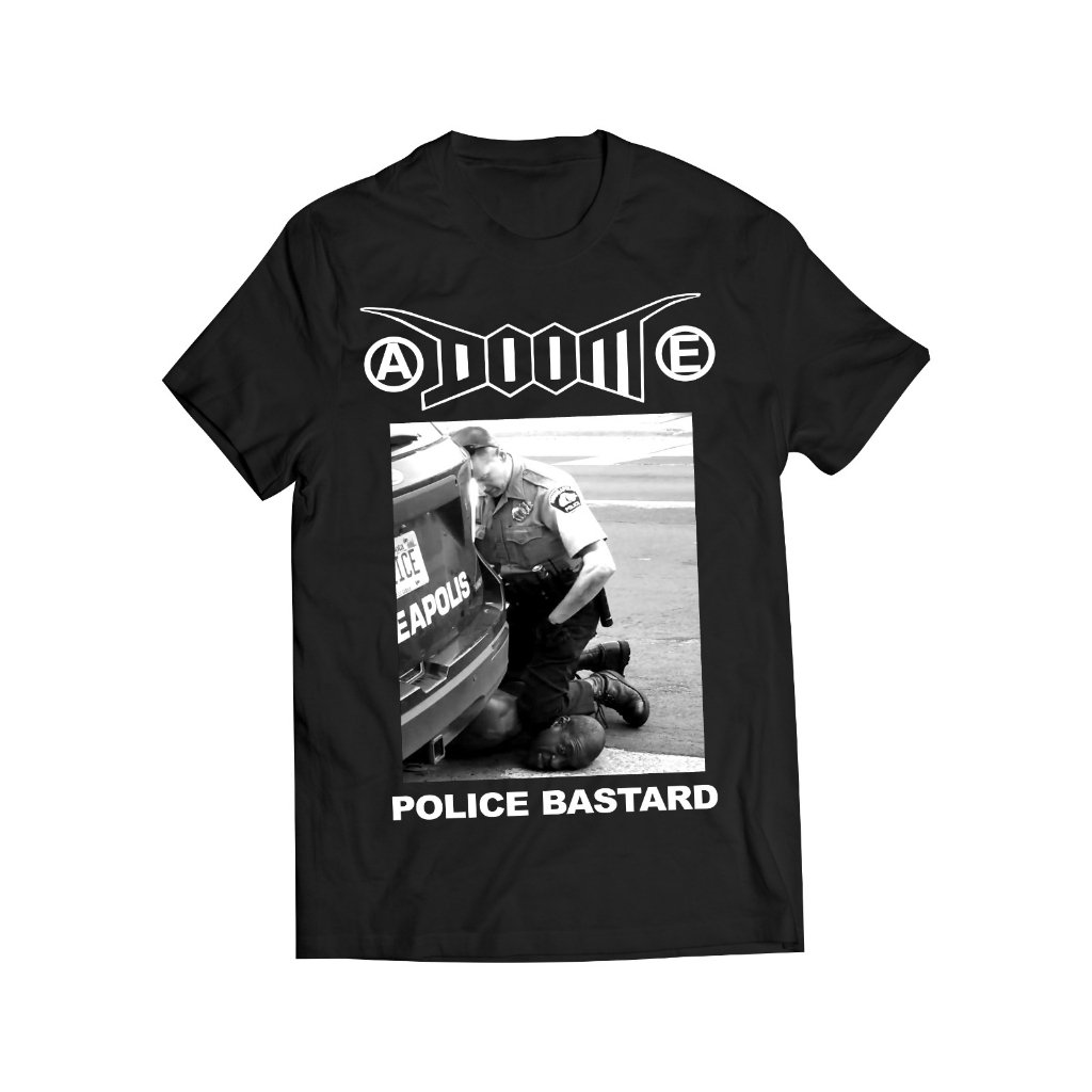 T SHIRT DOOM POLICE BASTARD