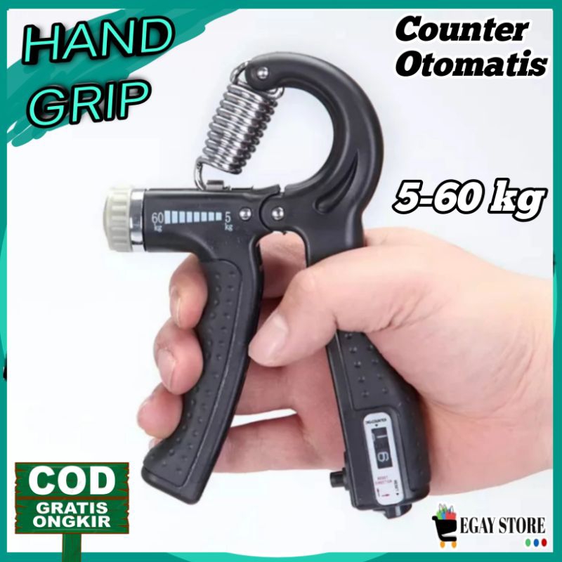 Hand Grip Premium Adjustable Counter 5-60 Kg Alat Olahraga Tangan Handgrip Exercise