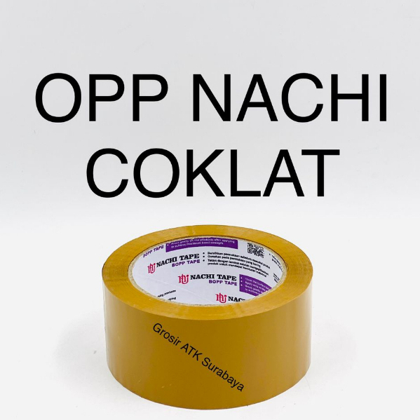 

Lakban Nachi Coklat OPP 48 mm / 2" / 2 Inch