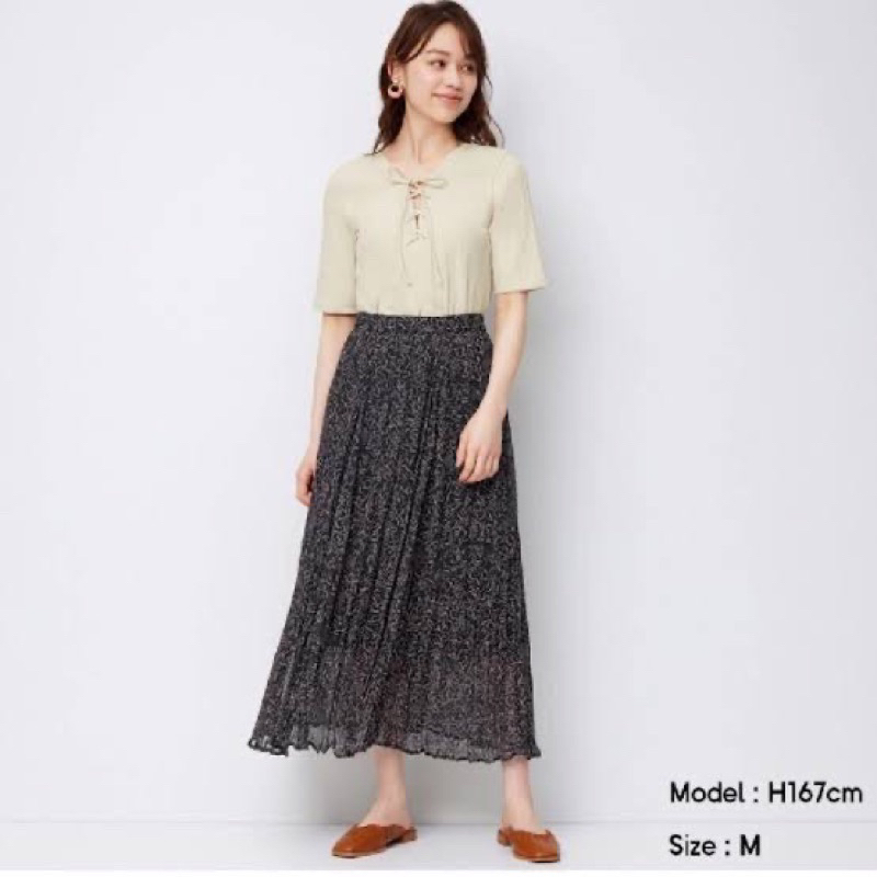 Rok pleated GU/Rok Panjang