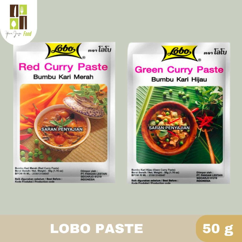 Lobo Paste Red Curry / Green Curry / Bumbu Kari Merah / Bumbu Kari Hijau 50g